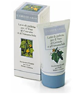 LATTE DI PULIZIA PER VISO CETRIOLO E AMAMELIDE 125 ML - lepimpinelle.it