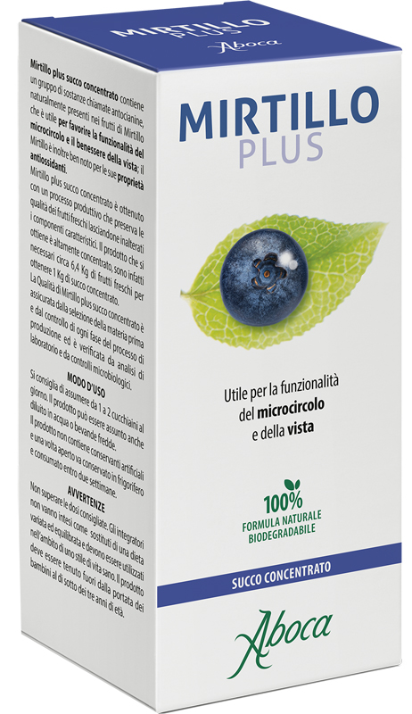 MIRTILLO PLUS SUCCO CONCENTRATO 100 ML - lepimpinelle.it