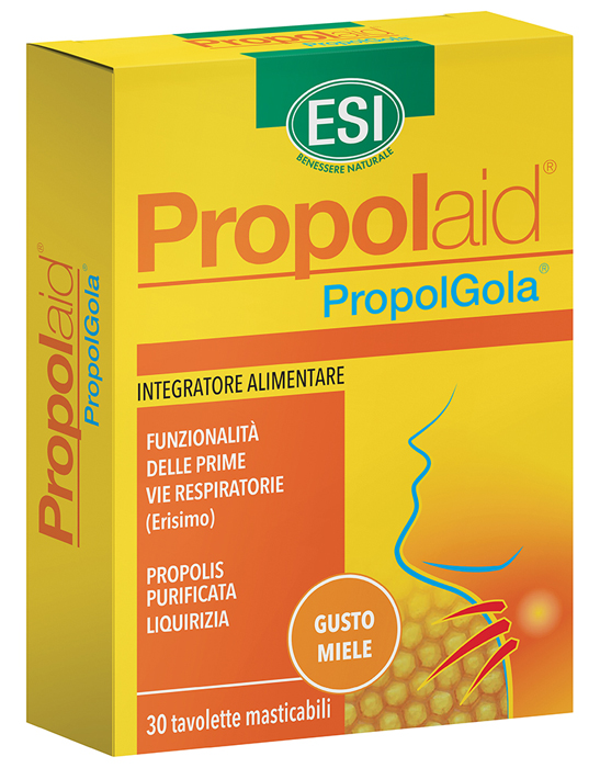 ESI PROPOLAID TAVOLETTE GOLA MIELE 30 TAVOLETTE - lepimpinelle.it