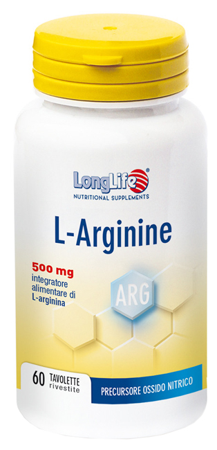 LONGLIFE L-ARGININE 60 TAVOLETTE RIVESTITE DA 900 MG - lepimpinelle.it