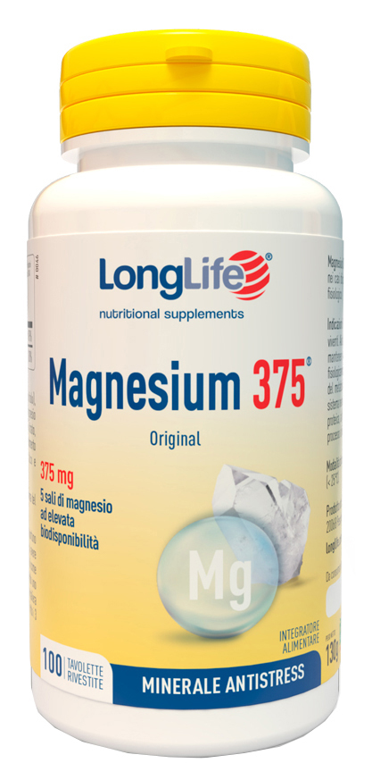 LONGLIFE MAGNESIUM 375 ORIGINAL 375 MG 100 TAVOLETTE - lepimpinelle.it
