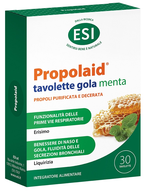 ESI PROPOLAID TAVOLETTE GOLA MENTA 30 TAVOLETTE - lepimpinelle.it