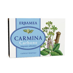 CARMINA CARBONE 24 CAPSULE VEGETALI 12 G - lepimpinelle.it