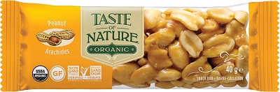 TASTE OF NATURE BARRETTA ALLE ARACHIDI BIO VEGAN AD ALTO CONTENUTO DI FIBRE 40 G - lepimpinelle.it