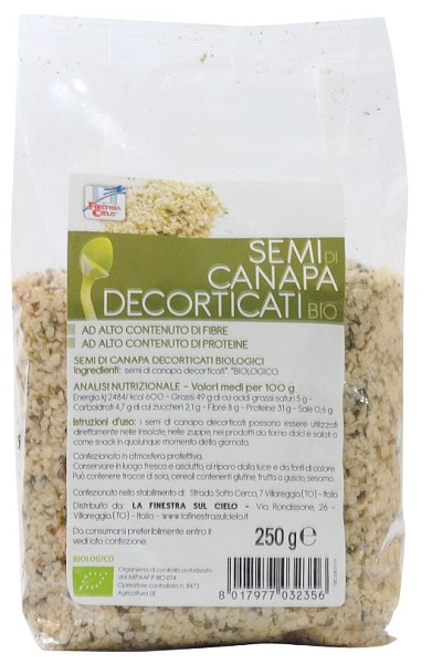 FSC SEMI DI CANAPA DECORTICATI BIO AD ALTO CONTENUTO DI FIBRA 250 G - lepimpinelle.it