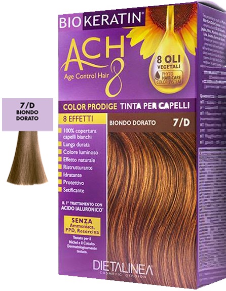BIOKERATIN ACH8 COLOR PRODIGE 7/D BIONDO DORATO - lepimpinelle.it