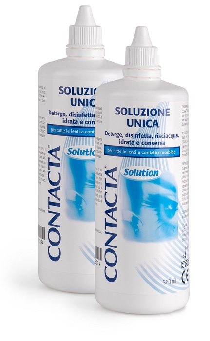 SOLUZIONE PER LENTI A CONTATTO CONTACTA 2 PEZZI 360 ML - lepimpinelle.it