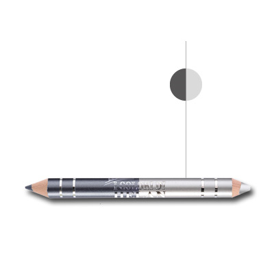 I COLORI DI HELAN BIO MATITA DUO OCCHI OPALINE GRIGIO ANTRACITE - lepimpinelle.it