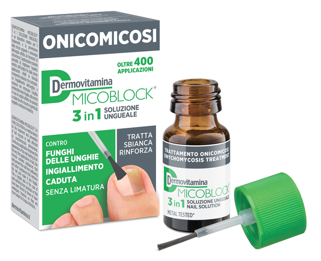 DERMOVITAMINA MICOBLOCK 3 IN 1 ONICOMICOSI SOLUZIONE UNGUEALE 7 ML - lepimpinelle.it