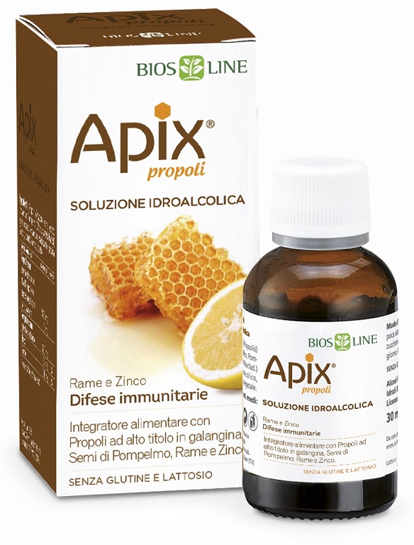 APIX PROPOLI SOLUZIONE IDROALCOLICA 30 ML BIOSLINE - lepimpinelle.it
