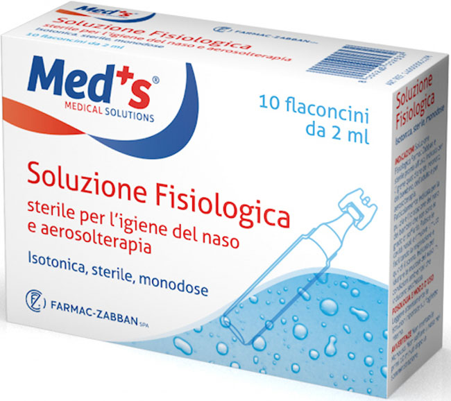 SOLUZIONE FISIOLOGICA MEDS STERILE ASTX10 FL 2ML - lepimpinelle.it