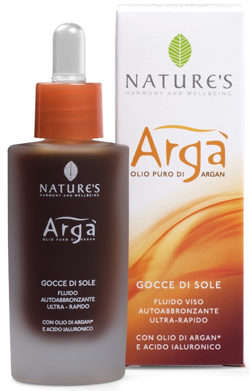 ARGA' GOCCE DI SOLE VISO FLUIDO AUTOABBRONZANTE 30 ML NATURE'S - lepimpinelle.it