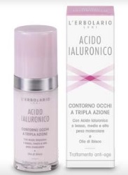 ACIDO IALURONICO CONTORNO OCCHI A TRIPLA AZIONE TRATTAMENTO ANTIAGE 30 ML - lepimpinelle.it