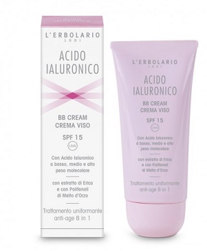 ACIDO IALURONICO BB CREAM CREMA VISO SPF15 TRATTAMENTO UNIFORMANTE ANTIAGE 8 IN 1 50 ML - lepimpinelle.it