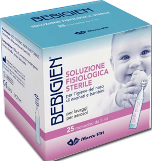 BEBIGIEN SOLUZIONE FISIOLOGICA STERILE 25 FLACONCINI MONODOSE DA 5 ML - lepimpinelle.it