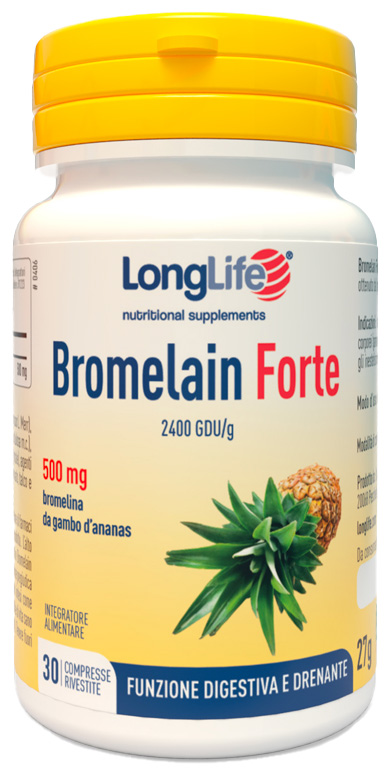 LONGLIFE BROMELAIN FORTE 30 COMPRESSE - lepimpinelle.it