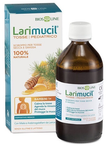 LARIMUCIL TOSSE PEDIATRICO 1+ SCIROPPO 175 ML CE 0426 230 G - lepimpinelle.it