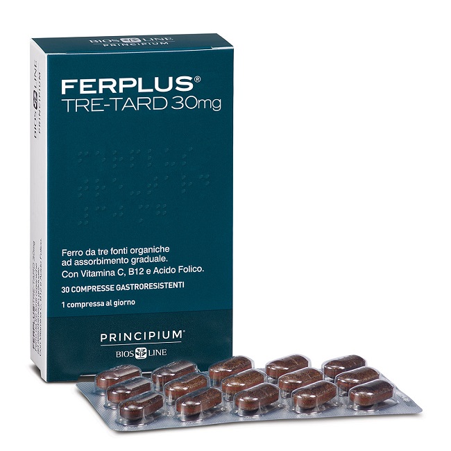 PRINCIPIUM FERPLUS TRE RETARD 30MG 30 COMPRESSE GASTRORESISTENTI - lepimpinelle.it