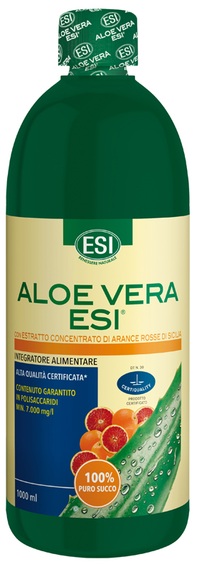 ESI ALOE SUCCO ARANCIA ROSSA 1000 ML - lepimpinelle.it