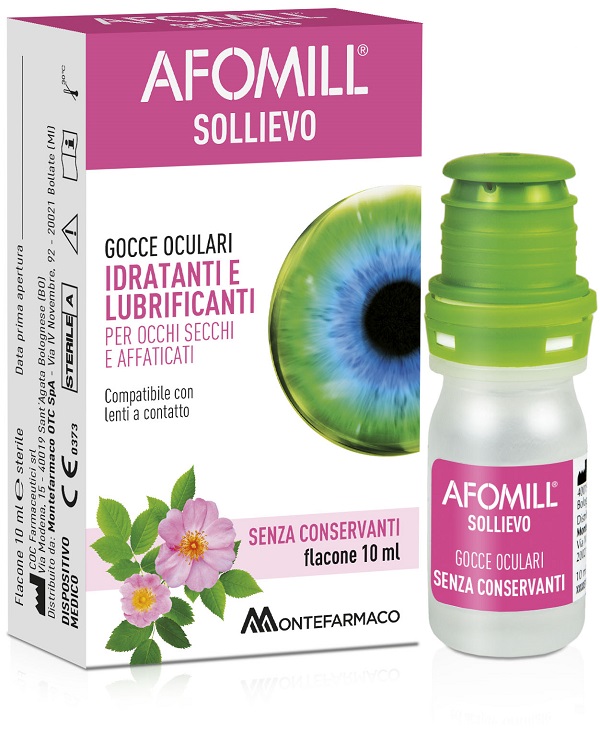 AFOMILL SOLLIEVO GOCCE OCULARI SOLLIEVO OCCHI 10 ML - lepimpinelle.it