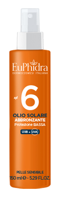 EUPHIDRA KALEIDO OLIO SOLARE ABBRONZANTE SPF6 150 ML - lepimpinelle.it