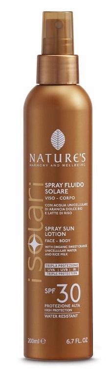 NATURE'S I SOLARI SPRAY FLUIDO SPF30 200 ML - lepimpinelle.it