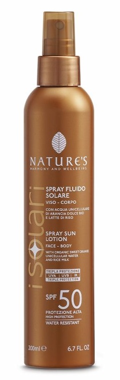 NATURE'S I SOLARI SPRAY FLUIDO SPF50 200 ML - lepimpinelle.it