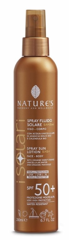 NATURE'S I SOLARI SPRAY FLUIDO BAMBINI SPF50+ 200 ML - lepimpinelle.it