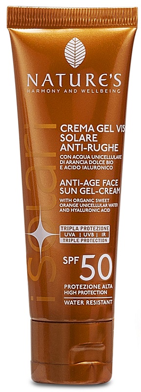 NATURE'S I SOLARI CREMA GEL VISO ANTIRUGHE SPF50 50 ML - lepimpinelle.it