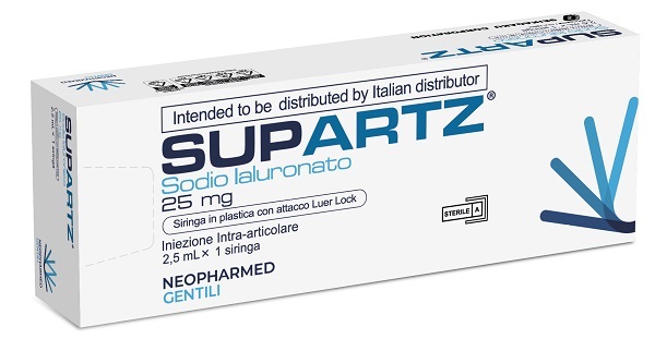 SIRINGA PRERIEMPITA INTRA-ARTICOLARE SUPARTZ ACIDO IALURONICO 25 MG 2,5 ML 1 PEZZO - lepimpinelle.it