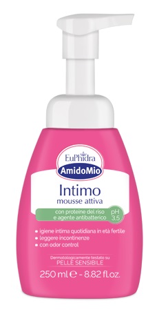 EUPHIDRA AMIDOMIO INTIMO MOUSSE ATTIVA PH 3,5 250 ML - lepimpinelle.it