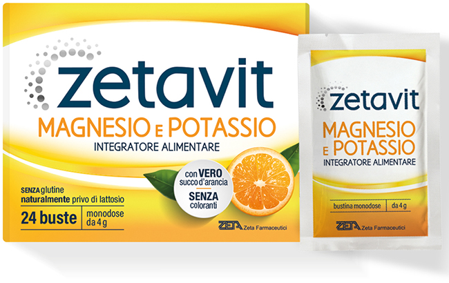 ZETAVIT MAGNESIO POTASSIO 24 BUSTINE DA 4 G - lepimpinelle.it