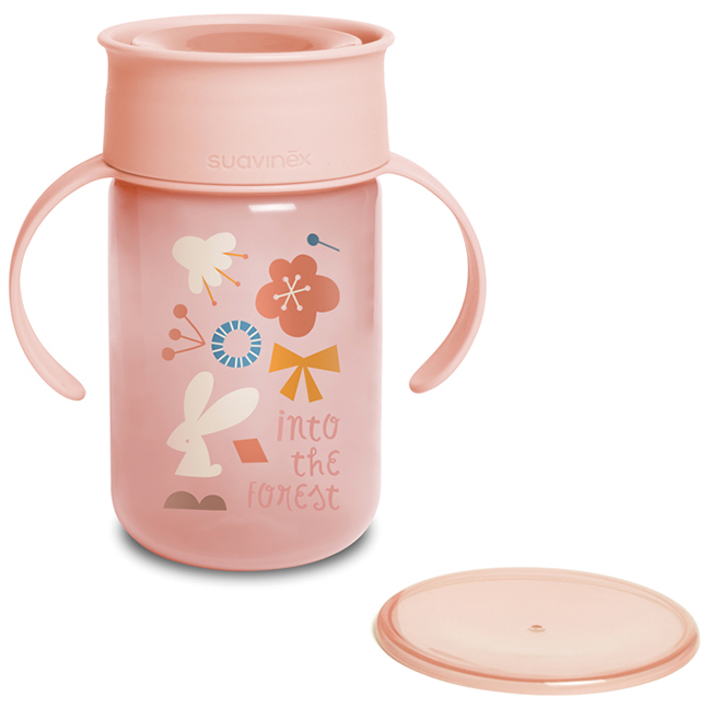 SUAVINEX INTOTHEFOREST TRAINING CUP TAZZA 360 GRADI ROSA - lepimpinelle.it