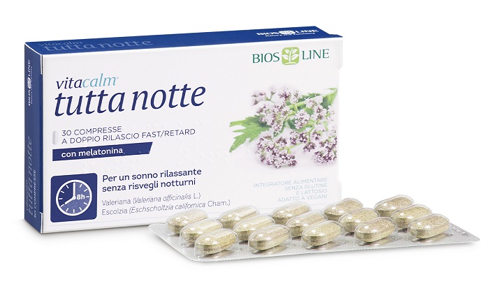 VITACALM TUTTA NOTTE CON MELATONINA 30 COMPRESSE - lepimpinelle.it