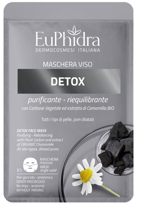 EUPHIDRA MASCHERA VISO DETOX 1 PEZZO - lepimpinelle.it