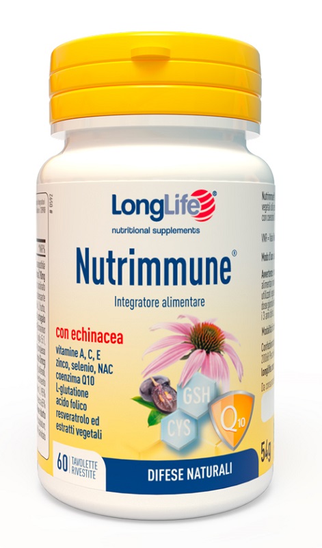 LONGLIFE NUTRIMMUNE 60 TAVOLETTE RIVESTITE - lepimpinelle.it