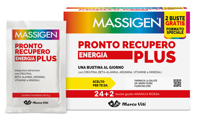 MASSIGEN PRONTO RECUPERO ENERGIA PLUS 24 BUSTINE + 2 BUSTINE - lepimpinelle.it
