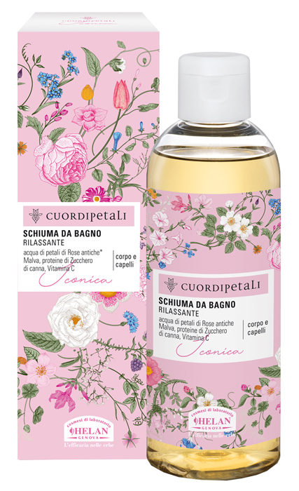 CUOR DI PETALI ICONICA SCHIUMA BAGNO RILASSANTE 210 ML - lepimpinelle.it