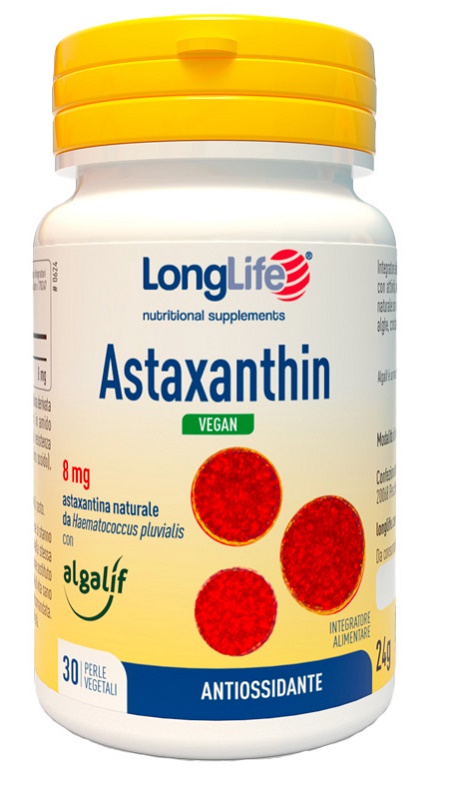 LONGLIFE ASTAXANTHIN VEGAN 30 PERLE - lepimpinelle.it
