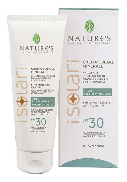 NATURE'S I SOLARI CREMA VISO CORPO MINERALE SPF30 100 ML - lepimpinelle.it