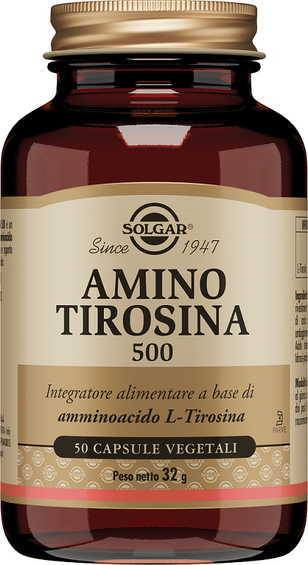 AMINO TIROSINA 500 50 CAPSULE VEGETALI - lepimpinelle.it
