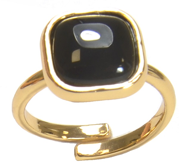 FARMA BIJOUX ANELLO QUARZO NERO GOLD - lepimpinelle.it