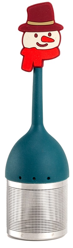 NEAVITA FILTRO IN ACCIAIO E SILICONE PUPAZZO DI NEVE - lepimpinelle.it