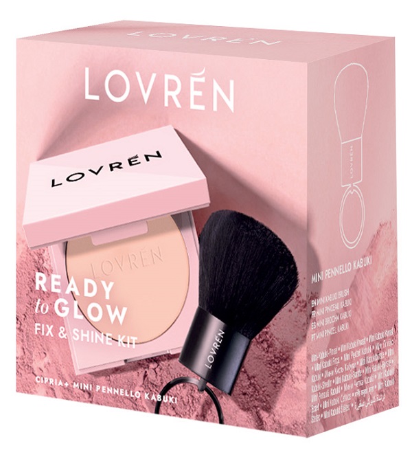 LOVREN READY TO GLOW TRAVEL KIT CIPRIA FIX & SHINE 1 CIPRIA  + 1 PENNELLO KABUKI - lepimpinelle.it