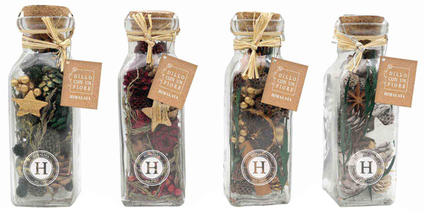 HIMALAYA DILLO CON UN FIORE POTPOURRI VASO GRANDE FIORI DI COTONE 340 G - lepimpinelle.it