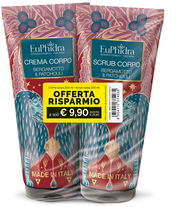 ABBINATA SCRUB+CREMA CORPO BERGAMOTTO&PATCHOULI - lepimpinelle.it