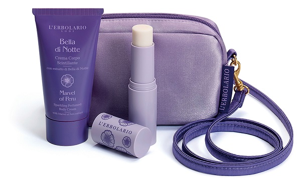 BELLA DI NOTTE MINI BEAUTY BAG SERATA SCINTILLANTE EDIZIONE LIMITATA 1 CREMA CORPO SCINTILLANTE 75 ML + 1 BURROCACAO - lepimpinelle.it