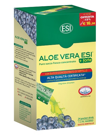 ESI ALOE VERA 24 POCKET DRINK MIRTILLO 24 POCKET 20 ML - lepimpinelle.it