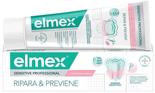DENTIFRICIO ELMEX SENSITIVE RIPARA & PREVIENE 75 ML - lepimpinelle.it