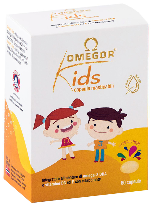 OMEGOR KIDS 60 CAPSULE MASTICABILI - lepimpinelle.it